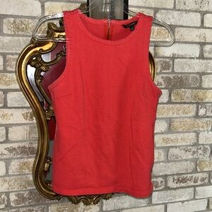 Banana Republic Women’s Vibrant Coral Red Tank Top Size 8